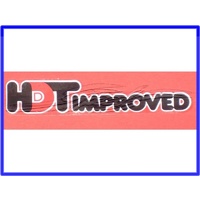 DECAL HDT VC VH HDT IMPROVED GLASS DECAL RED & BLACK