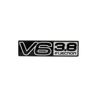BADGE "V6 3.8 INJECTION" VN BOOT (BLACK/SILVER) 92035340
