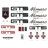 Badge Kit HG Holden Monaro GTS 186S