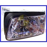 HEADLAMP 2000 TO 2003 TF RODEO CRYSTAL TYPE CLEAR LENS LEFT HAND SUIT PLASTIC FRONT BUMPER