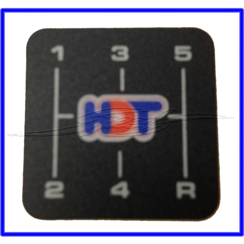 CONSOLE GEAR LEVER DECAL HDT VK VL T5 5 SPEED