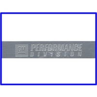 BADGE GM PERFORMANCE PARTS DIVISION 3 1/4 INCH X 5/8 INCH