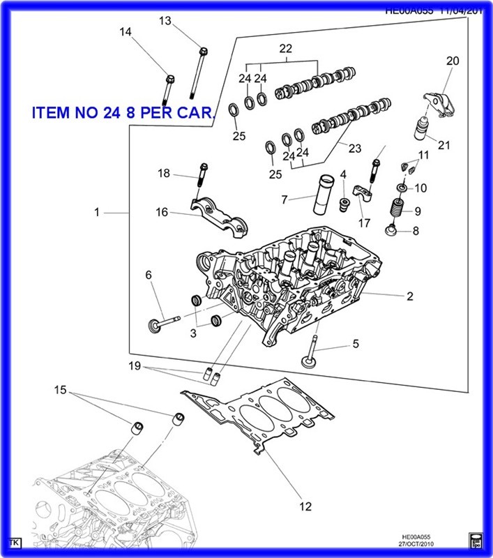 thumbnail image 2 of ACDelco GM OE/GM Genuine Parts 12574477 - Engine Camshaft Seal For Sale 2 of 14