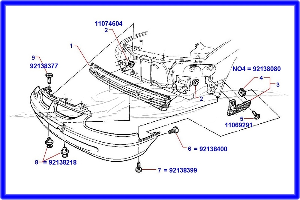 Vx commodore clearance front bumper