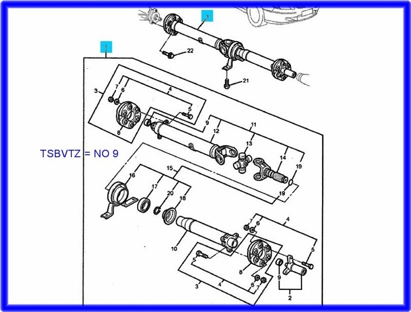 Tailshaft Rear Centring Bush Vt Vx Vy Vz Wh Wk Wl Fits On Rear Of Tailshaft