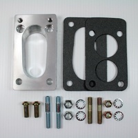 CARBURETTOR ADAPTOR 32/36 DGV WEBER AND 180 HOLLEY TO GEMINI DATSUN TOYOTA 80 X 43mm