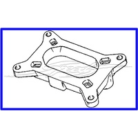 Adaptor Holley 2bbl to Early 253 Water Heated Manf