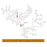 BOLT - HVY HX FLG HD W/CON WASHER FRONT SUBFRAME CRADLE BOLT VE VF (M16X2.0X52) 2 REQUIRED