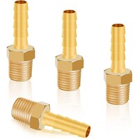 Male Brass Barb 5/16in(8mm) Hose x 1/4 NPT PIC FOR REFERENCE