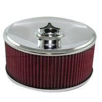 A/Force cotton filter 9in dia assy Holley 4in h