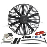 Dyno-Cool Straight Blade Elect. Fan/Thrmostat Kit 16 Inch
