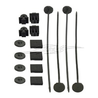 universal mounting kit is designed to quickly and easily mount an electric thermo fan. 4 mounting feet included. DERALE