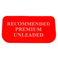 LABEL-RECOMMENDED PREM UNLEADED HSV