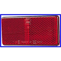 RED REFLEX REFLECTOR SELF ADHESIVE 94 X 44MM X 7MM THICK ?HELLA
