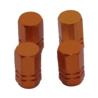 TYRE VALVE CAP -GOLD- PACK 4
