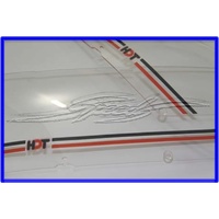 HDT HEADLAMP Covers VB VC - Red and Black