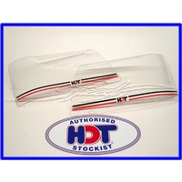 HDT HEADLAMP Covers VH/VK - Red and Black