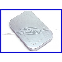 MASTER CYLINDER CAP 4-1/2 INCH X 6 7/8 INCH ATTACHES TO ORIGINAL COVER PLASTIC CHROME