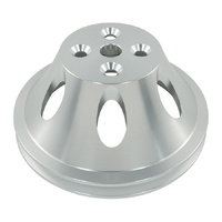 Pulley Upper Single Groove Swp Polished Alloy Small Block Chevrolet 265-400