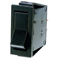 SWITCH;ROCKER BLACK ROCKER SWITCH OFF-ON 16A @ 12V SUIT 29 X 12MM OPENING