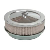 TFI CHROME AIR CLEANER 6 3/8'x2' 130MM HOLLEY