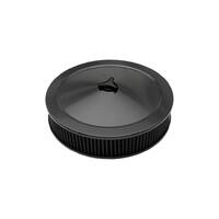 TFI Chrome Air Cleaner 14'X2 Holley Recessed Black