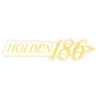 DECAL TRANSFER ROCKER COVER "186" HOLDEN 186 YELLOW HR HK HT HG<BR/>
