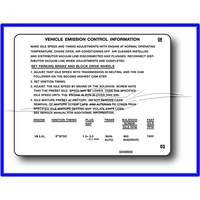 EMISSION DECAL VH VK 5.O LITRE = 92008936