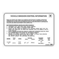 DECAL EMISSION HZ 3.3 LITRE