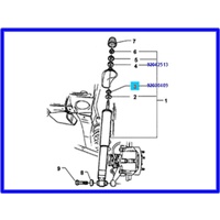 SHOCK ABSORBER BUSH REAR SHOCK TO FLOOR PAN LOWER BUSH VL VN VP VR VS VT VX VY VZ WH WK WL
