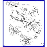 EXHAUST GASKET CATALYTIC CONVERTOR VL VN VP VR VS VT VX VY VZ VE