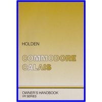 OWNERS MANUAL GENUINE VR COMMODORE NOS