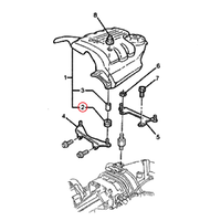 SLEEVE SUITS ECOTEC ENGINE COVER VS VT VX VY NO 3 IN DIAGRAM