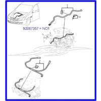 PCV HOSE VZ VE V6 ALLOYTEC USED ON VINS UP TO 8L111861