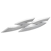 BADGE 'SS' VY UTE/WAGON TAILGATE SATIN CHROME