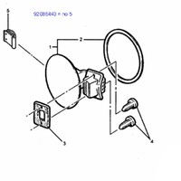 FUEL FILLER DOOR SPRING VX SEDAN NO 5 IN PICTURE