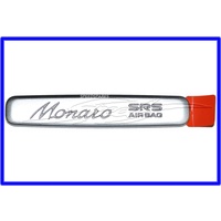 NLA - DASH BADGE MONARO SRS AIRBAG V2 VY PONTIAC GTO nla gmh LIMITED STOCK