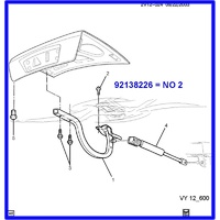 BOLT VT VX VY VX BOOT HINGE NO 2 IN PICTURE