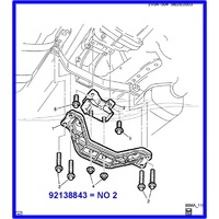 GEARBOX CROSSMEMBER TO BODY BOLT VT VX VY VZ WH WK WL TRANSMISSION MOUNTING BOLT 4 REQUIRED