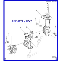 WHEEL BEARING MOUNTING BOLT VR VS VT VX VY VZ VE VU WH WK WL WM AND GTO