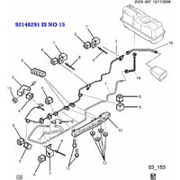 FUEL HOSE PIPE EMISSION PURGE VT VX VY VZ