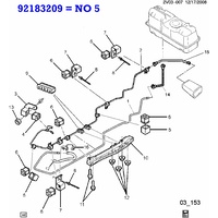 NLA - BRACKET BRAKE AND FUEL FEED PIPES VT VX VY VZ V2 INCLUDING MONARO