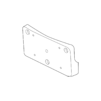 LICENSE NUMBER PLATE BRACKET VE PONTIAC G8 FRONT BUMPER BAR suits large plate 40cm x 15cm