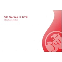 OWNERS MANUAL VE UTE SERIES 2