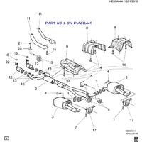 EXHAUST GASKET VE WM REAR MUFFLER OLD PART NOS WERE 92066864 & 92255735