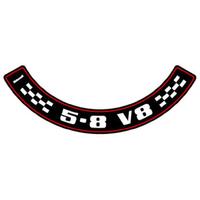 Decal Air Cleaner XC ZH '5.8 V8'