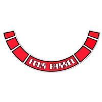 '351' AIR CLEANER DECAL (RED) XD XE 'FOUR BARREL'