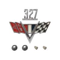 '327' ENGINE SIZE AND FLAGS BADGE KIT HK