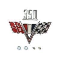 '350' ENGINE SIZE AND FLAGS BADGE KIT