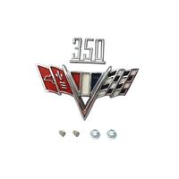 '350' ENGINE SIZE AND FLAGS BADGE KIT